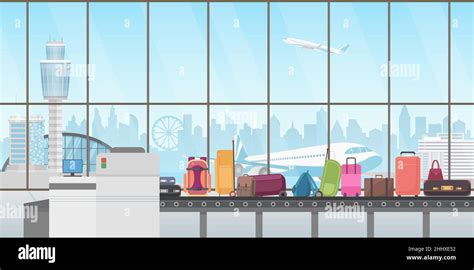 Baggage Claim Cartoon illustrations .